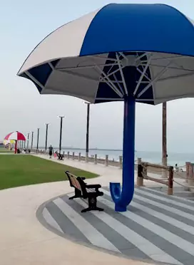 Spend Your Evening At Umbrella Beach 